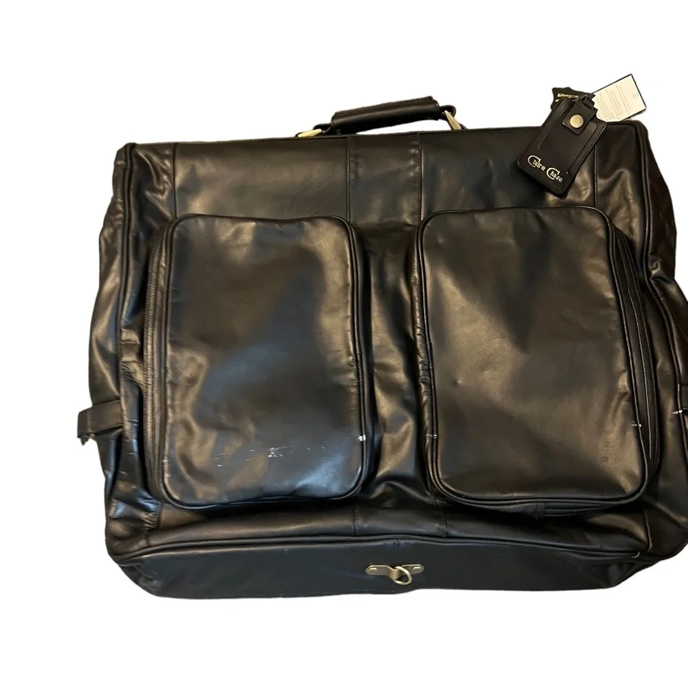 Claire Chase‎ Classic Garment Black Bag Saddle